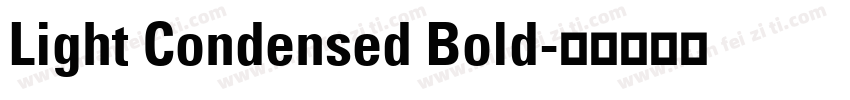 Light Condensed Bold字体转换